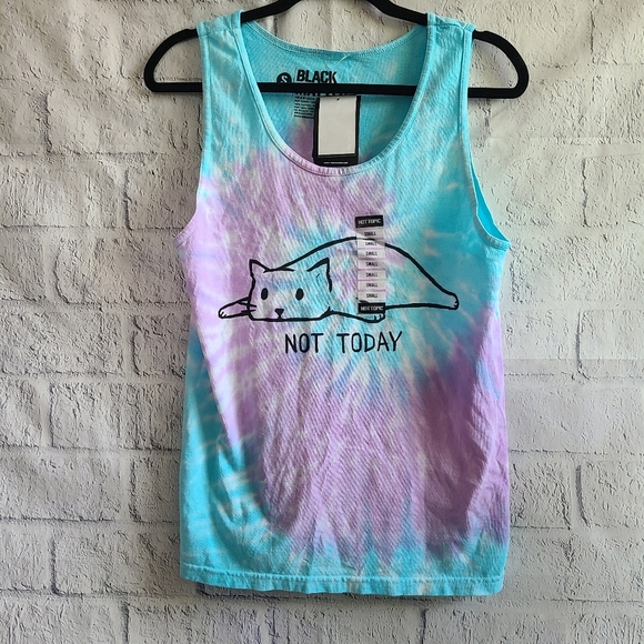 Black Matter Other - Black Matter Tie Dye Not Today Cat Tank Top NWT Size Small